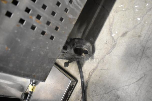 Fagor QVF-1 stainless steel single door reach-in freezer, 115V, 1 phase, slight rust and signs of use visible.