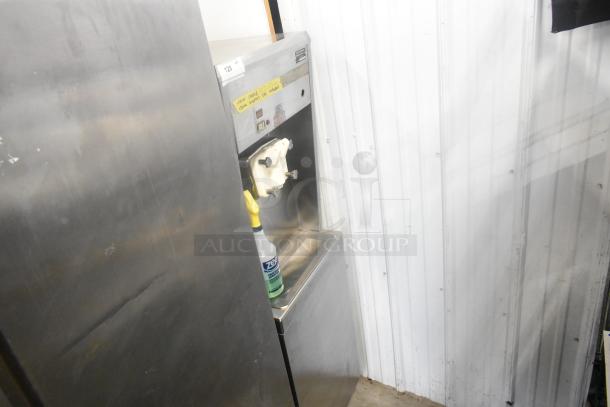 Taylor 752-27 stainless steel commercial soft serve machine, single flavor, 208/240V, 1 phase, with signs of use.