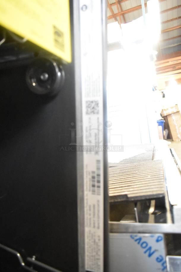 Frigidaire GDPH4515AF2B undercounter dishwasher, 115V, 1 phase, featuring labels with model and specifications.