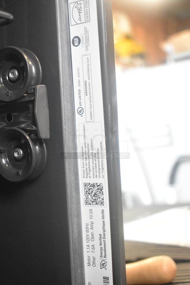 Frigidaire GDPH4515AF2B dishwasher label showing UL, NSF, and Energy Star certifications. 115V, 1 Phase.