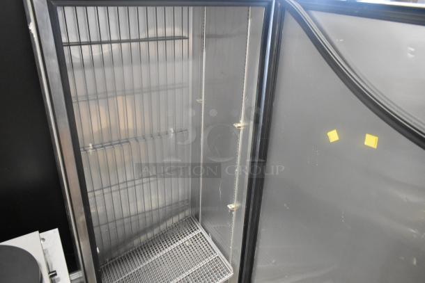 2017 True T-19F stainless steel commercial freezer, single door, poly-coated racks, 115V, 1 phase, excellent condition.