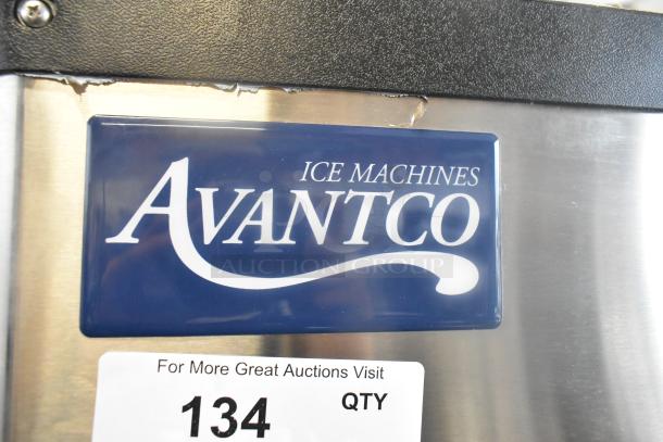 2021 Avantco 194MCH530A Stainless Steel Commercial Ice Head in good condition. 115 Volts, 1 Phase. Visible Avantco logo.