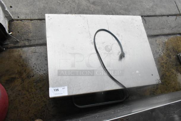 Toastmaster HFS09 stainless steel warming drawer, 120V, single drawer, commercial use, condition visible, auction label present.
