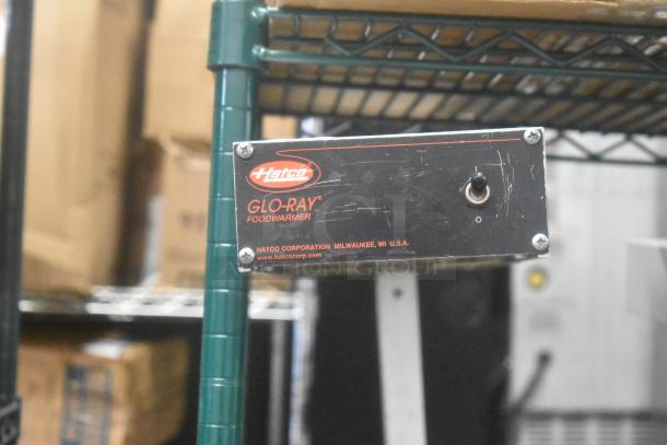 Hatco Metal Commercial Countertop Warming Station, 120 Volts, 1 Phase. Scratched control panel shows "Glo-Ray" branding.