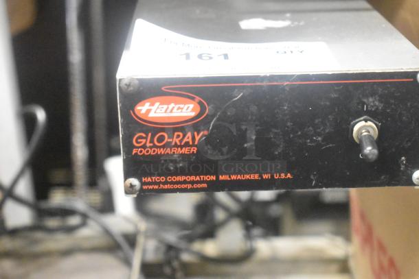 Hatco Metal Commercial Countertop Warming Station, model Glo-Ray, 120V, 1 phase, Milwaukee, WI, in used condition.