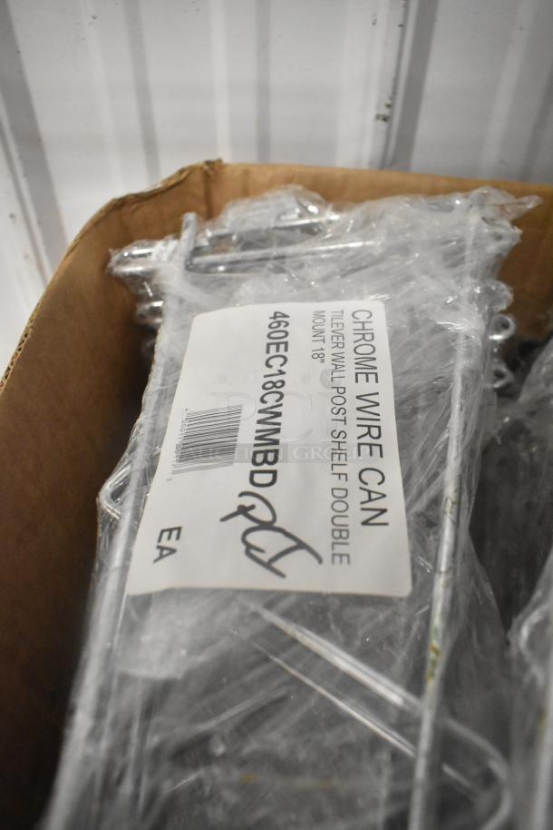 Regency 18" double cantilever bracket for chrome wire shelving, model 460EC18CWMBD. New, in packaging with label.