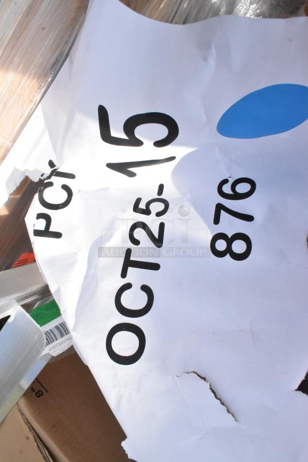 Torn label showing the date "OCT25-15" and number "876" on a crumpled paper.