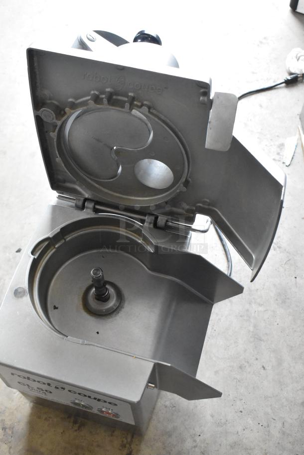 Robot Coupe CL50 Ultra Series E metal food processor; commercial countertop model, 120V, 1 phase, excellent condition.