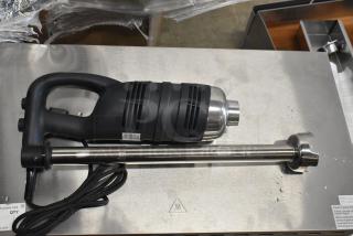 BRAND NEW AvaMix 928IBHD21 21" heavy-duty immersion blender, 1 1/4 hp, 120 volts, scratch and dent, black handle, stainless steel shaft.