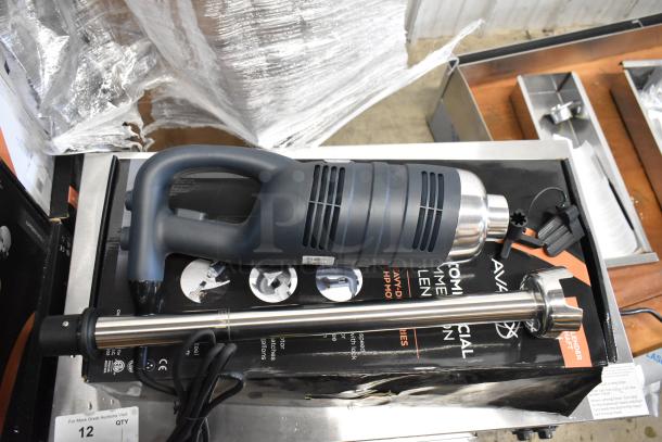 2 Brand New AvaMix 928IBHD21 21" Heavy-Duty Immersion Blender, 1 1/4 hp, 120V, 1 Phase, variable speed, minor scratch and dent.