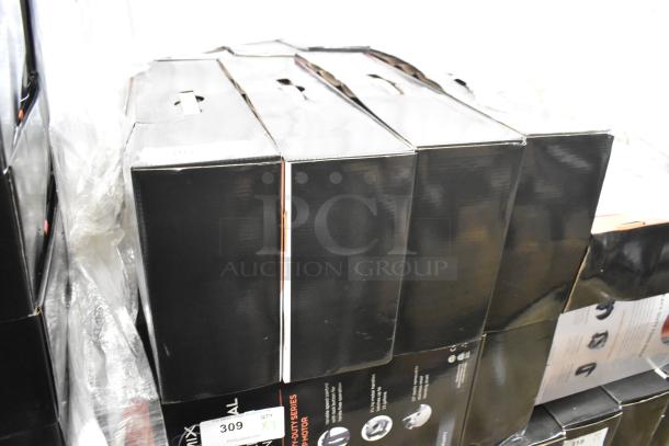 4 AvaMix 928IBHD12 heavy-duty immersion blenders in packaging. Brand new, scratch and dent. 1 1/4 hp, 120 Volts, 1 Phase.