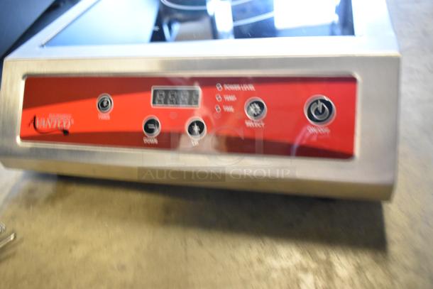 Brand new 2023 Avantco 177IC3500 countertop induction range with minor scratches. Features digital controls, 208-240 volts.
