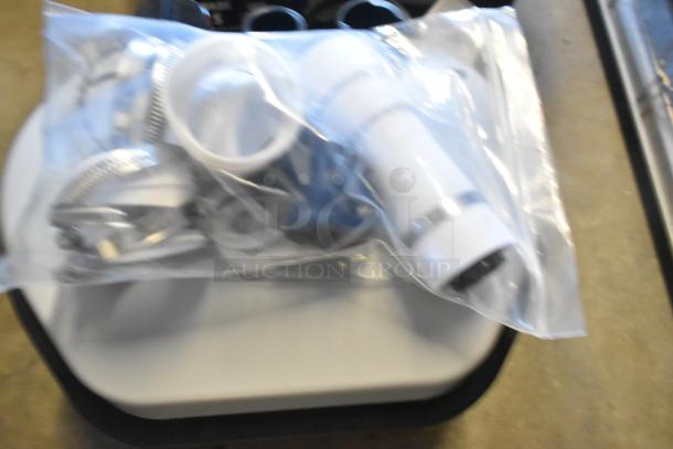BRAND NEW Liberty Pumps 406 Drain Pump, 1/6 hp, 115V, with float switch. Includes fittings in sealed bag. Scratch and dent condition.