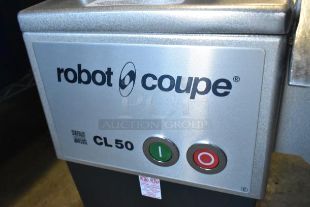 Robot Coupe CL50 food processor, brand new, scratch and dent condition, 1 1/2 hp, 120V, without discs.
