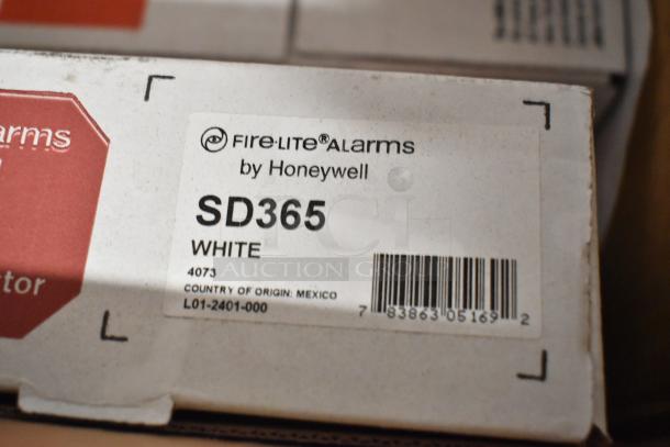 Fire-Lite SD365 by Honeywell fire alarm pull box, new in box, white, model 4073. Origin: Mexico.
