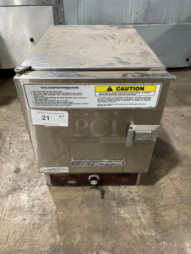 Southbend Rapid Steam Series R2, electric countertop convection steamer. Stainless steel, 208V, 3 phase, visible wear.