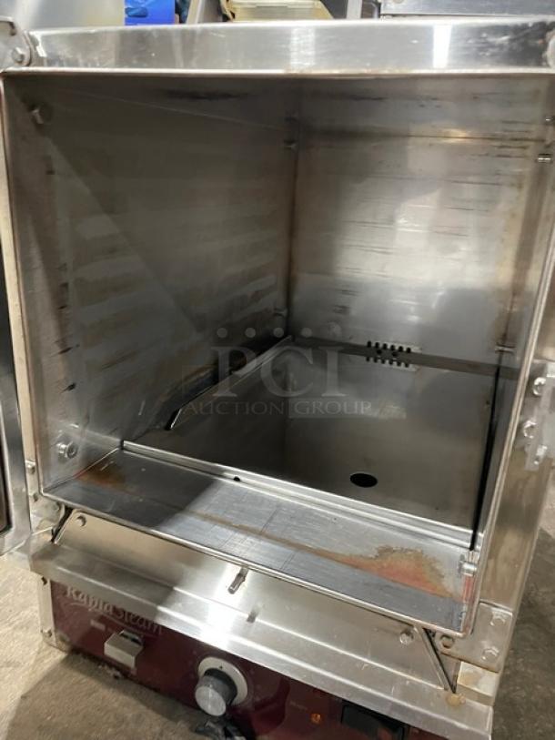 Southbend R2 Rapid Steam Series stainless steel convection steamer, electric-powered, 208V 3 Phase, model R2, SN: 10B97975-2.