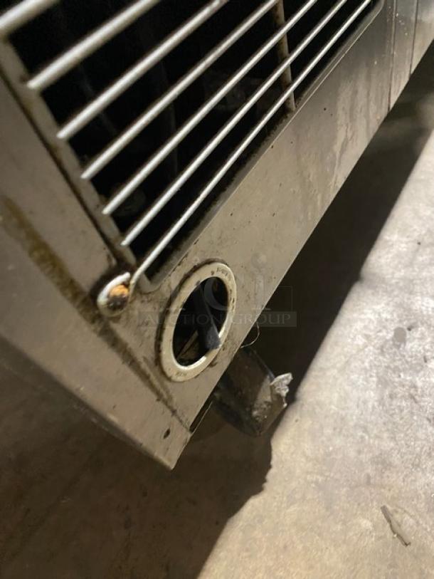 Beverage-Air stainless steel 72" chef base, Model WTRCS72-1, on casters, 4 drawers, 115V, 1 phase, used condition.