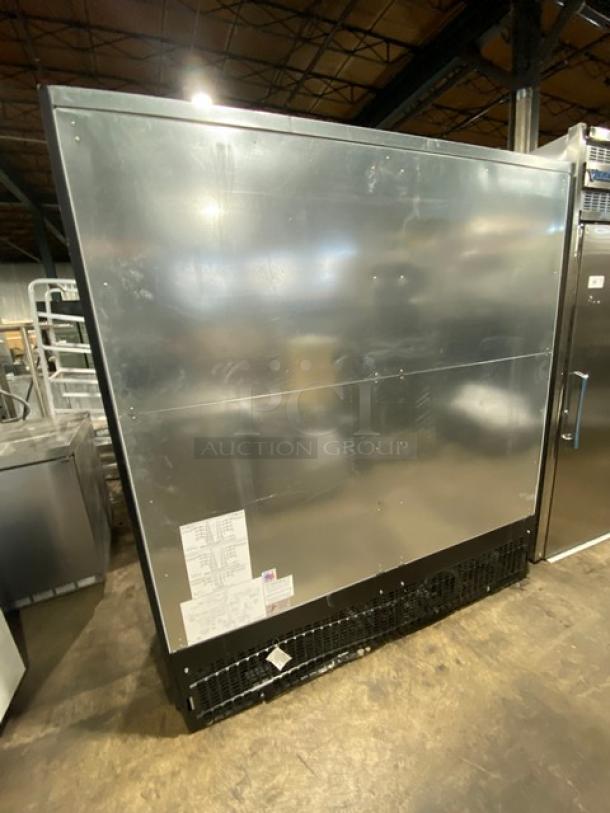 Federal Industries multi-tier refrigerated merchandiser, model RSSM678SC5, black, excellent condition, 120/208-240V, 1 phase.