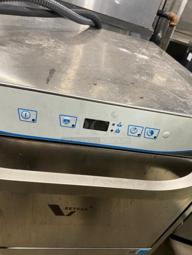 Veetsan VLAI1G4 undercounter dishwasher, Energy Star certified, stainless steel, digital control, 2021 model, 240V 3-phase.