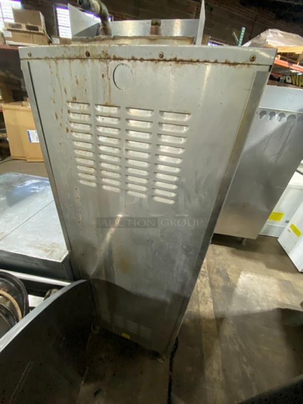 Cleveland Range SteamCraft Ultra-10 Series convection steamer, model 24CGA10, stainless steel, dual compartment, natural gas, on legs.