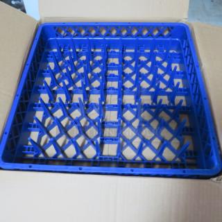 NEW Sysco plate and tray dishwasher rack, blue plastic, lattice design, ideal for commercial kitchens, condition: excellent.