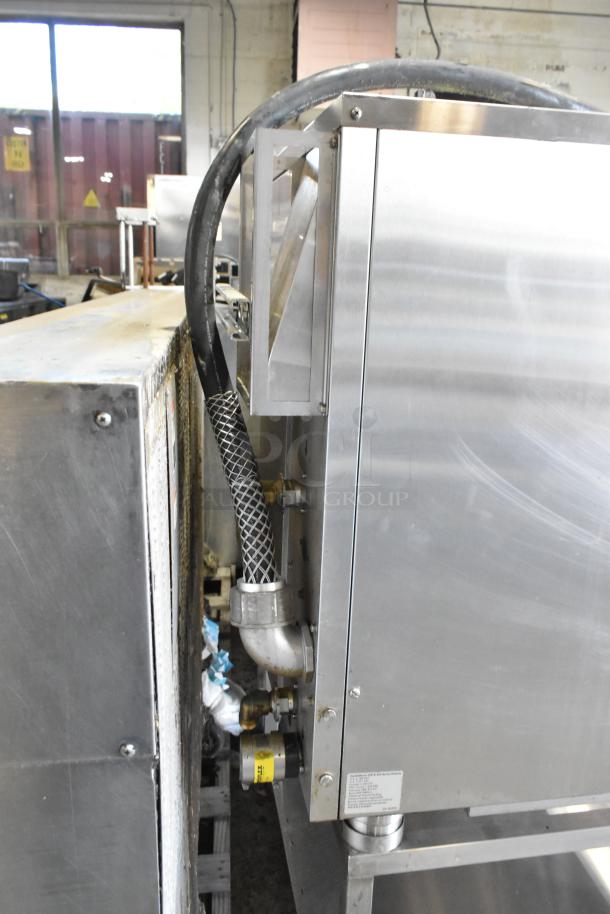 2018 Alto Shaam CTP7-20E stainless steel combi convection oven, electric-powered, on equipment stand. 208-240V, 3 phase.