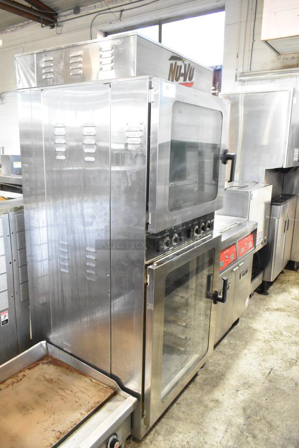 Nu Vu OP-4/8M electric oven proofer, stainless steel, on casters, 208V, 3-phase, commercial kitchen equipment.