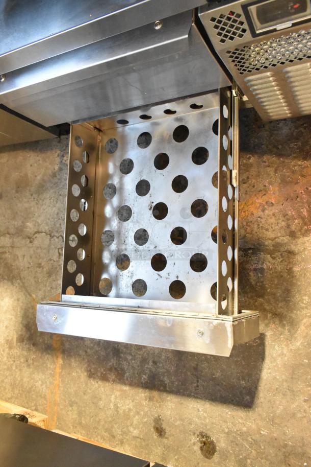 Continental stainless steel 2-drawer chef base on commercial casters, 115V, 1 phase. Durable steel with perforated design.