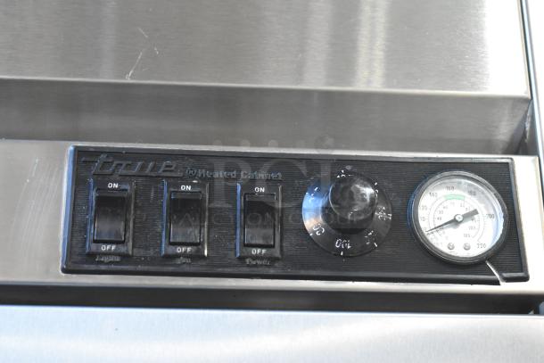 True TA2H-2S stainless steel warming cabinet panel with switches and temperature gauge, 115/208-240V, 1 Phase.