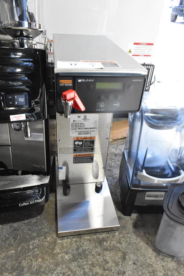 BRAND NEW Bunn AXIOM-DV-APS Coffee Brewer, stainless steel, hot water dispenser, 120V, 1 phase, 2022 model.