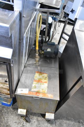 402 Metal Commercial Portable Filter for Fryer Oil. 120 Volts, 1 Phase. - Item #1215478