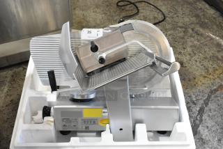 Bizerba SE12DUS Metal Commercial Countertop Meat Slicer. 120 Volts, 1 Phase. - Item #1215480