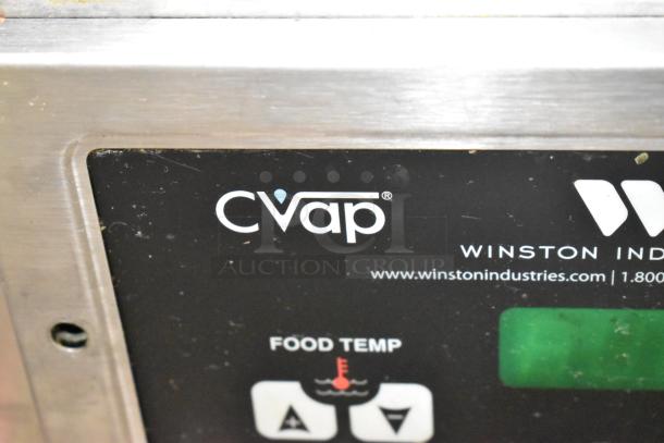 2017 Winston CVap S Series Stainless Steel Warming Drawer, Model HBB0N1IE, 120V, 1 Phase, CVap branding visible.