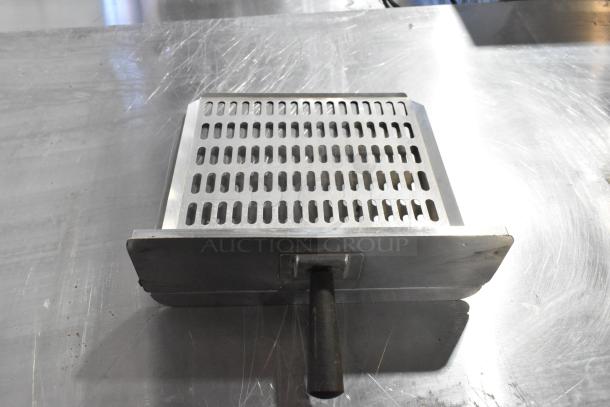 AJ Antunes CM-100 stainless steel cheese melter, commercial countertop model, 208V, 1 Phase, used.