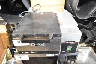 Nemco 6600 stainless steel countertop food warmer, 120 volts, used condition. Features power and steam controls.
