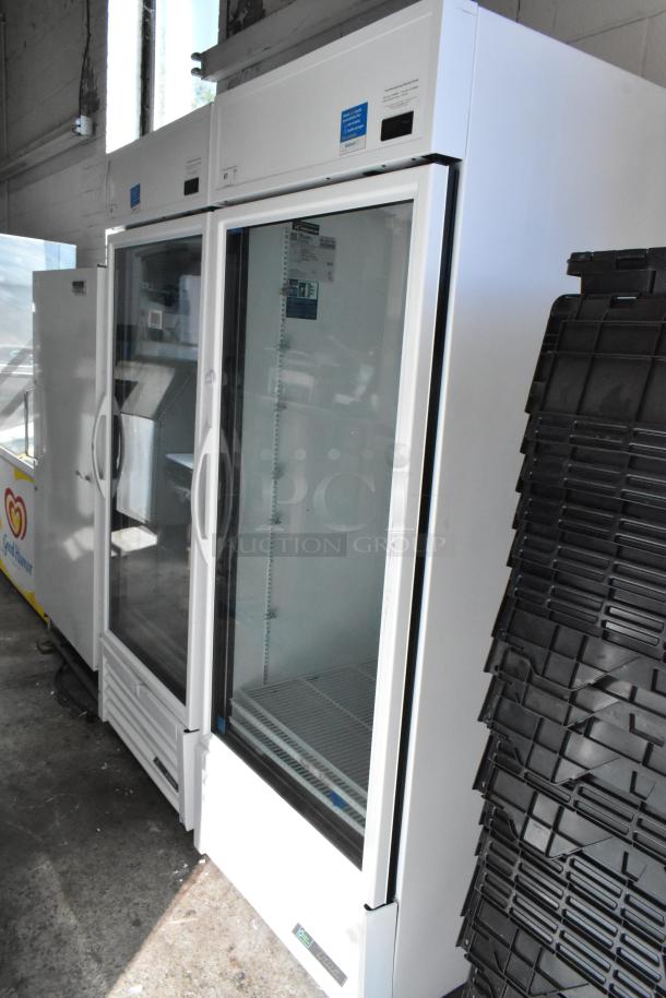 2021 True TSCI-600R-G-PH Metal Cooler, single door, poly-coated racks, 115 Volts, 1 Phase, excellent condition.