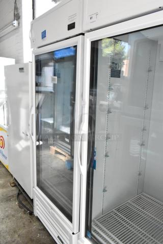 2020 True TSCI-600R-G-PH Metal Commercial Cooler, single glass door, poly-coated racks, 115V, 1 phase, excellent condition.