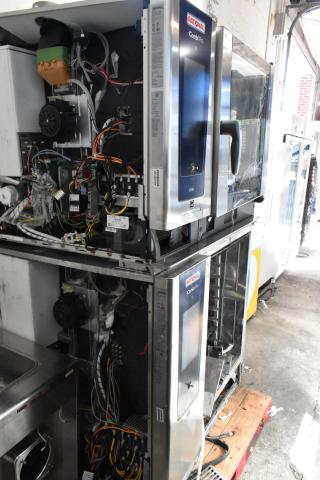 2 Rational iCombi Pro LM100CE.AXXXX/LM100EE.AXXXX electric convection ovens, stainless steel, 440/480V, 3-phase.