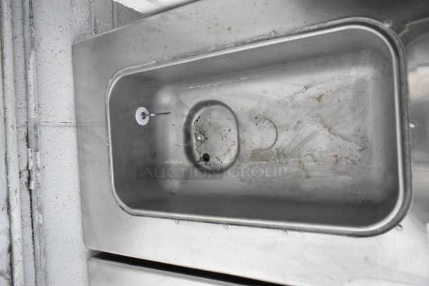 Taylor 340-27 stainless steel frozen beverage machine, visible interior. Requires 208-230 volts, 1 phase.