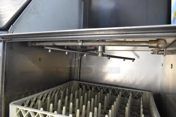 2018 Noble Wareforce UH30-E undercounter dishwasher, stainless steel, commercial use, 208/230V, 1 phase, interior view.