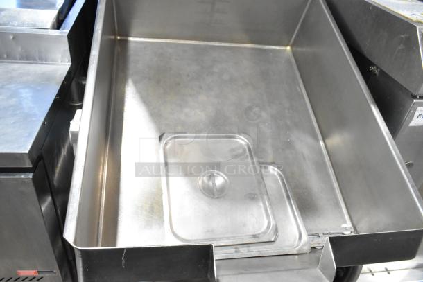 Cleveland Metal Commercial Tilting Braising Pan, stainless steel, visible control markings, good condition.
