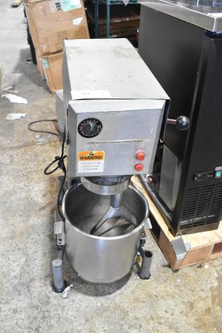 Varimixer W20 Metal Commercial Countertop 20 Quart Planetary Dough Mixer w/ Metal Mixing Bowl and Pastry Attachment. 115 Volts, 1 Phase. - Item #1215540