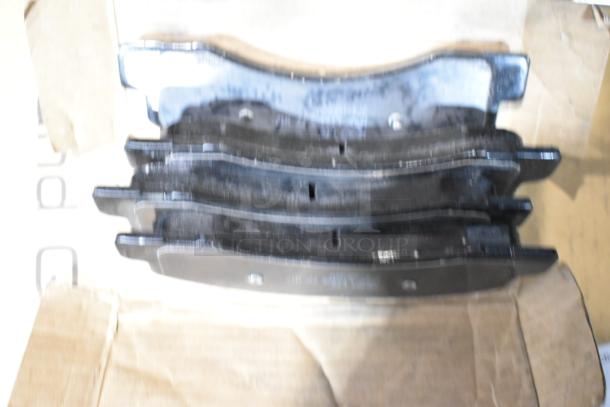 3 new Hawk brake pads, models HB528 P.811, HB250F.653, HB299 P.650, scratch and dent condition, in packaging.