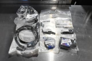 Three items including oil additive, oil seal, and gear kit. New condition with labeled packaging showing part numbers.