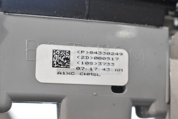 Various items including GM 20844868 switch with label showing part numbers and time; condition appears unused.
