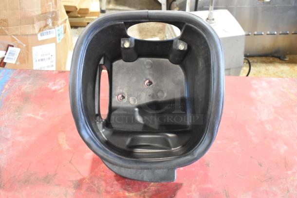 Box of parts with a black plastic component, marked "11188-9A012-BA Made in USA," and filter observation.
