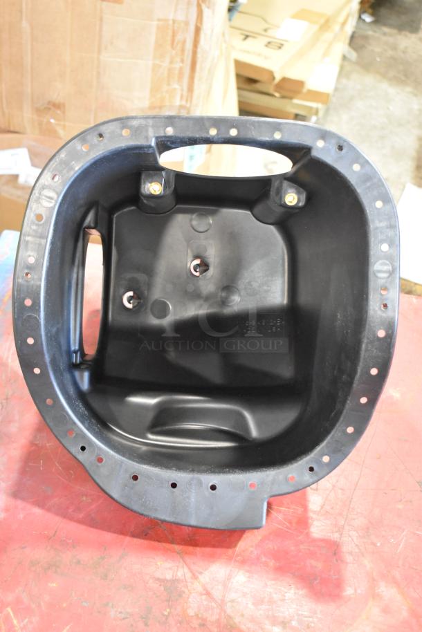 Box of Parts Including 1115TT-CAKHWKB-AA Cold Air Intake Kit; black component; pre-owned condition.