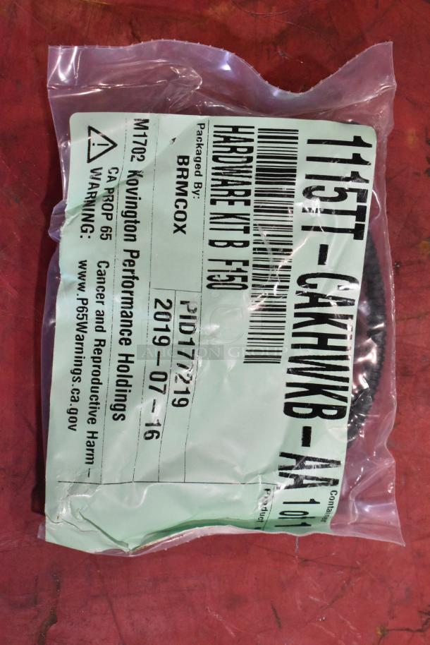 Box of Parts with 1115TT-CAKHWKB-AA Cold Air Intake Kit label, packaged by BRMCOX. Includes warning labels and manufacturing date.