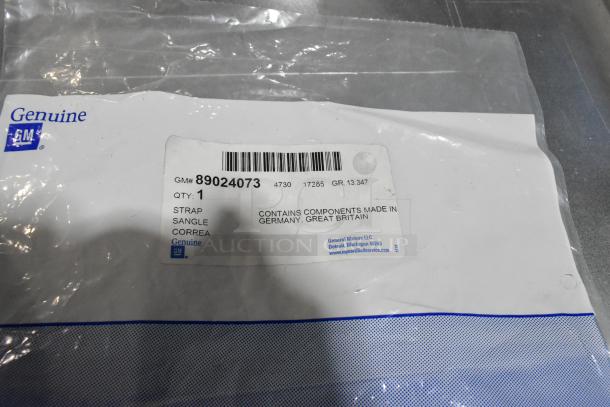 Genuine GM part packaging, labeled GM# 89024073, contains components made in Germany and Great Britain.